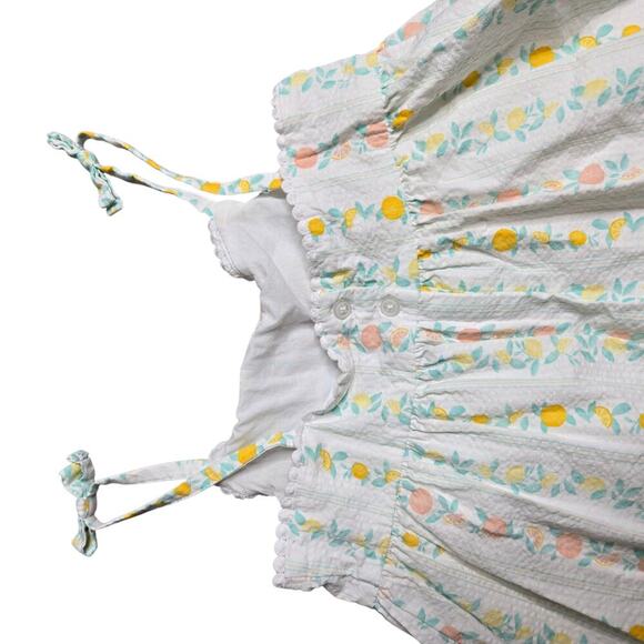 Janie & Jack Citrus Stripe Seersucker Dress Size: 6 - Picture 4 of 6